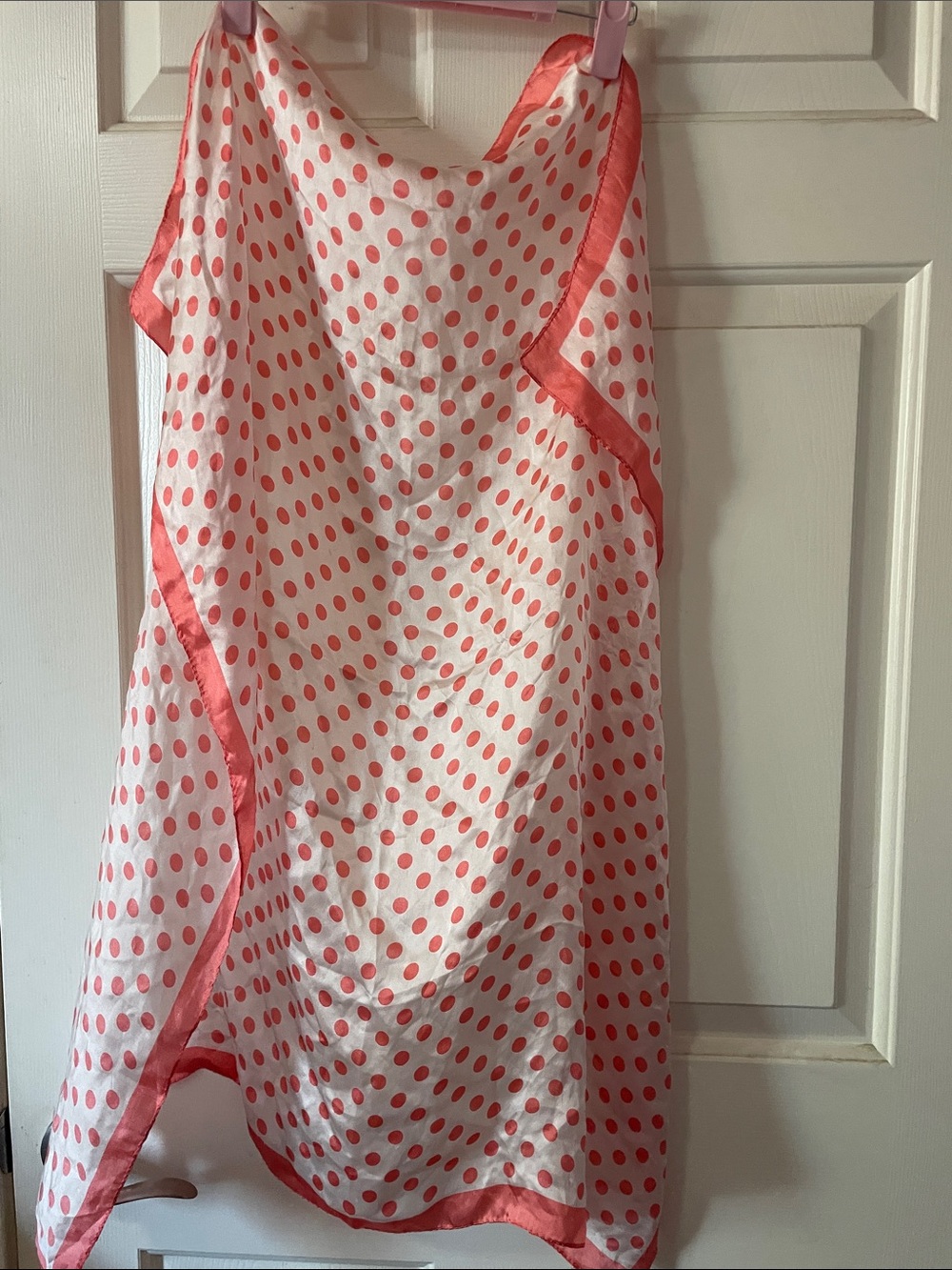 VTG SILK SCARF\WRAP POLKA DOTS - Picture 6 of 8